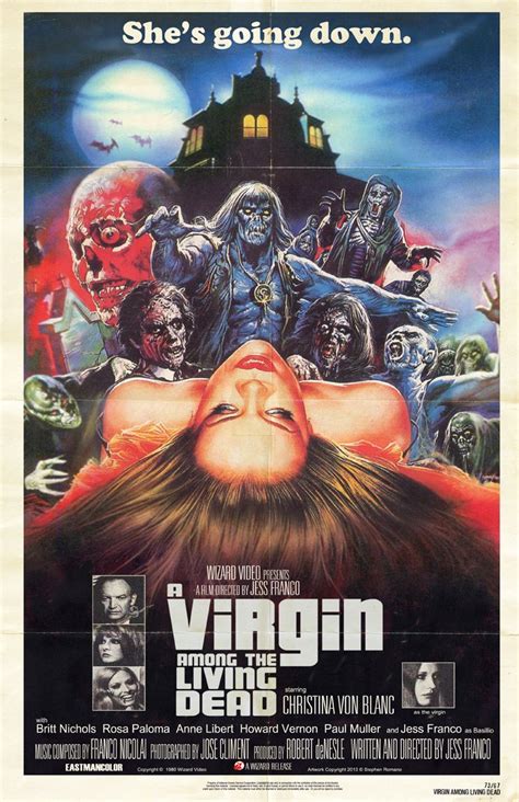 Amazing Italian poster art for "Virgin Among the Living Dead" from Wizard Video in 2019 | Horror ...