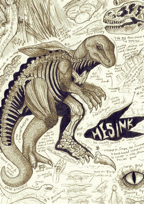 Lizardman of WV and KY Hesink Cryptid Bestiary Print | Etsy | Brown and ...