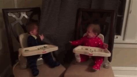 These Ten-Month-Old Babies Play Peek-A-Boo With Each Other, Rendering Adults Useless