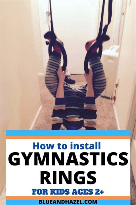 How To Install Indoor Gymnastics Rings For Toddlers - Blue and Hazel