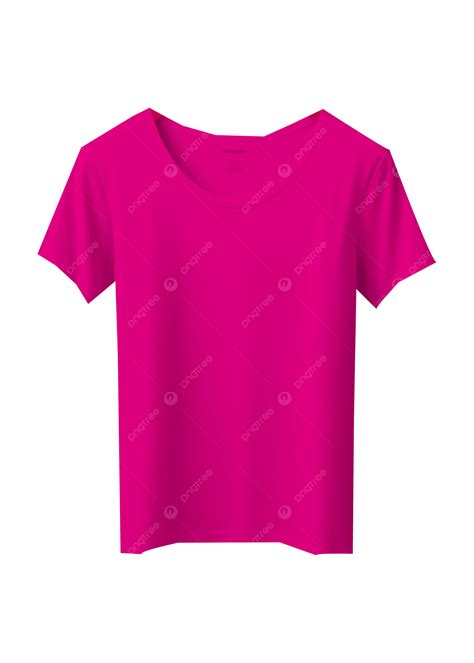 Pink Plain T Shirt Mockup Template Vector, Mockup, T Shirts, Templates PNG and Vector with ...
