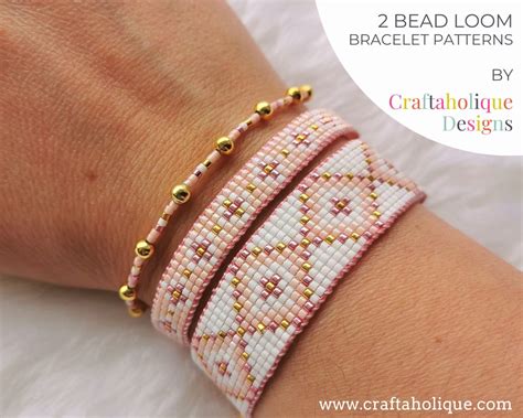 Set of Two Bead Loom Bracelet Patterns - Craftaholique