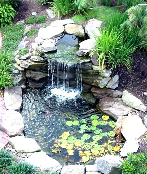 outdoor pond kits kit with waterfall backyard fish landscaping and building relaxing waterfalls ...