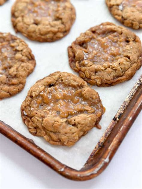 Caramel Oatmeal Cookies - The Salted Sweets