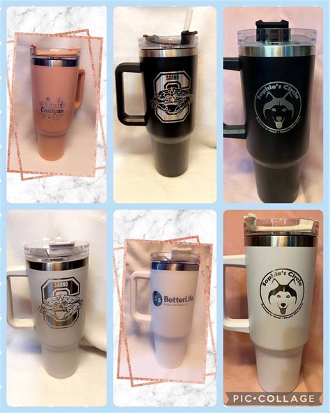 Custom 40 Oz Stanley Style Cups. Made to Order With Your Logo, Name or ...