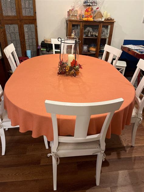 Orange Burnt Orange Tablecloth Fall Tablecloth Colors All | Etsy