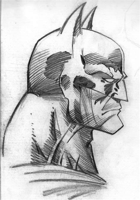 Batman Face Drawing at PaintingValley.com | Explore collection of Batman Face Drawing