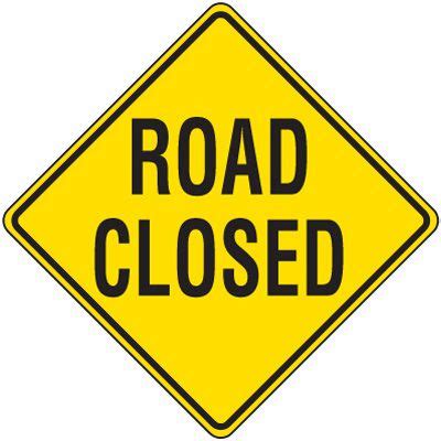 Reflective Warning Signs - Road Closed | Seton