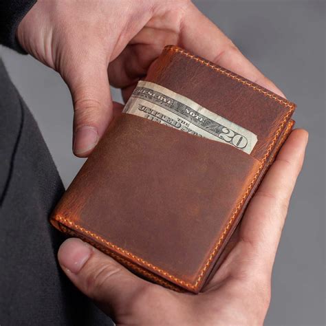 SMALL WALLET Mens Wallet Personalized Wallet Personalized Slim Front ...