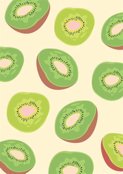 kiwi fruit pattern vector illustration 8831501 Vector Art at Vecteezy