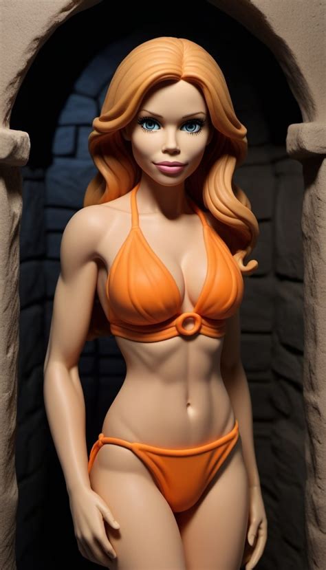 Melinda Messenger in Crypt - Realistic Portrait | Stable Diffusion Online