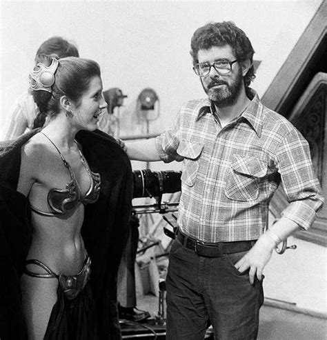 50 behind the scenes photos from RETURN OF THE JEDI | Leia star wars, Carrie fisher, Star wars ...