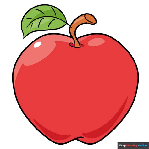 How to Draw a Cartoon Apple - Really Easy Drawing Tutorial