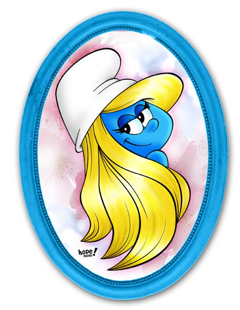 Smurfette Portrait by gneferu on DeviantArt