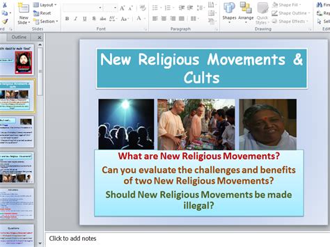 New Religious Movements and Cults | Teaching Resources