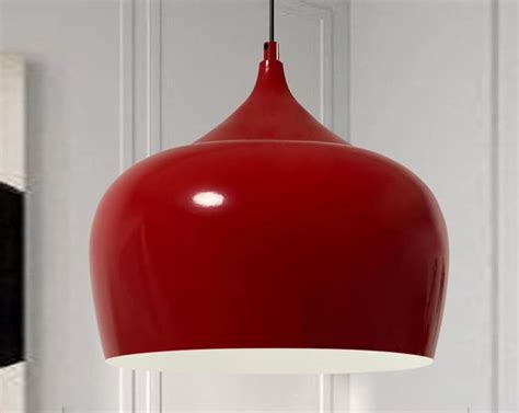 Red Pendant Light Ceiling Light Diameter 31 Cm Dining Room - Etsy