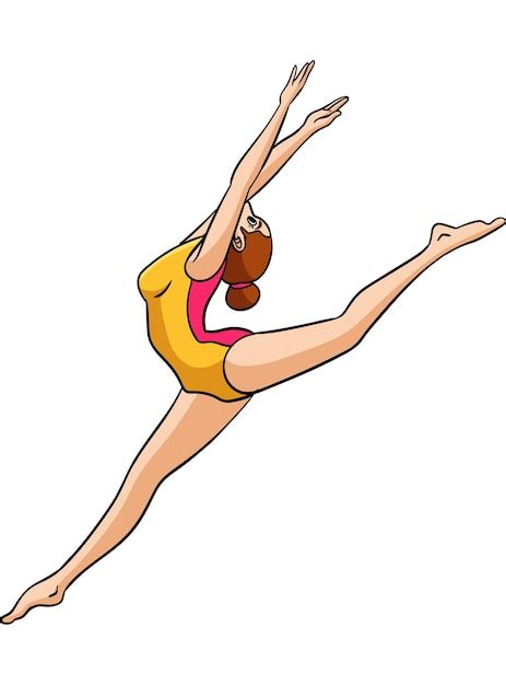 Premium Vector | Gymnastics Cartoon Colored Clipart Illustration