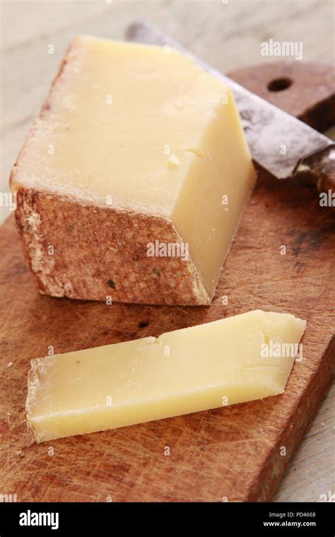 cheese British Lincolnshire poacher Stock Photo - Alamy