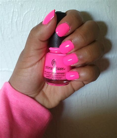 Neon Hot Pink Nails