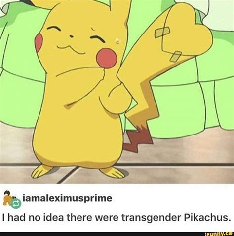 %iamaleximusprime I had no idea there were transgender Pikachus. - )