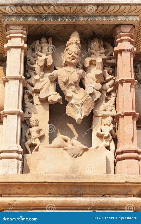 Erotic Sculpture At Khajuraho Temple, India Stock Image | CartoonDealer.com #104151715