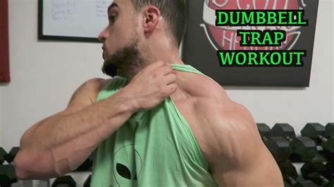 Intense 5 Minute Dumbbell Trap Workout - YouTube