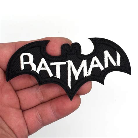 2pcs/lot Black bat Batman patch Embroidered patches badge for Hats clothes bags Hot Iron on ...