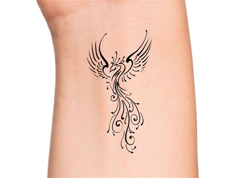 Phoenix Temporary Tattoo / Still I Rise - Etsy