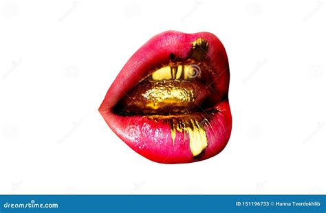 Lip Care and Beauty. Lips. Beauty Pink Lips Makeup. Beautiful Make-up. Sensual Open Mouth Stock ...