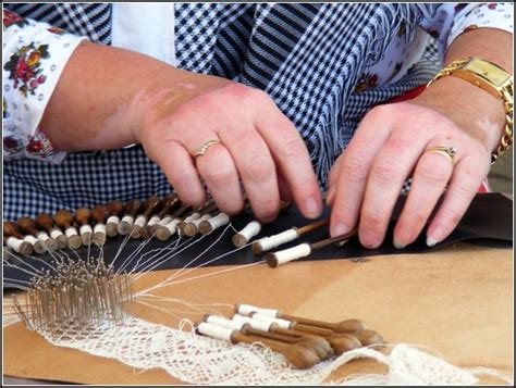 Bobbin lace | Bobbin lace is a lace textile made by braiding… | Flickr