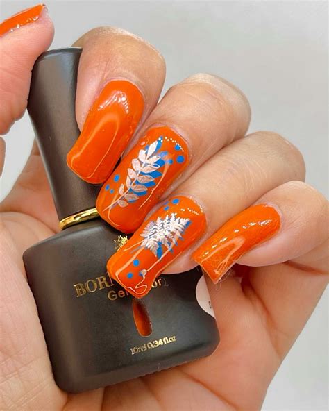 30+ Orange Fall Nails: The Perfect Seasonal Manicure Update - Nail ...