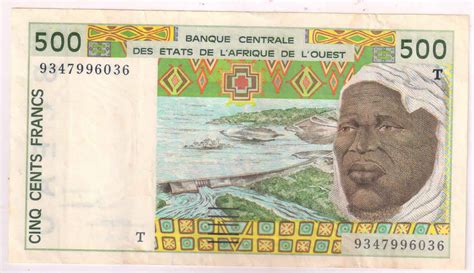 Togo - West African States - 500 frs 1981 - 90 Vf+ currency note - KB Coins & Currencies