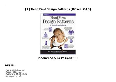 Head First Design Patterns [DOWNLOAD]