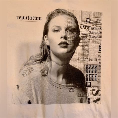 Taylor Swift | Tops | Taylor Swift Reputation Album Cover Tshirt Size Medium | Poshmark