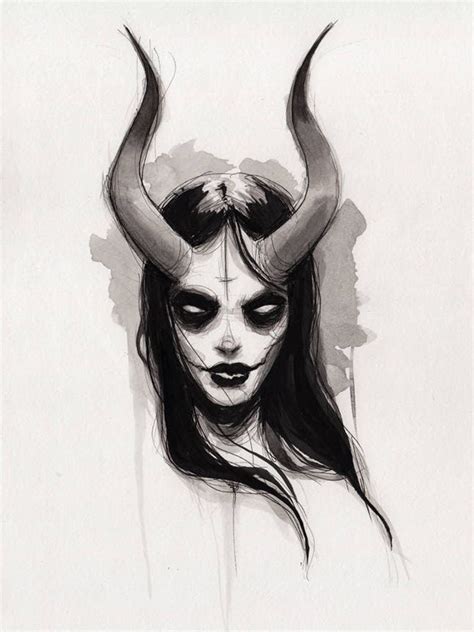 she - fine art print - 9x12 | Dark art illustrations, Dark art drawings ...