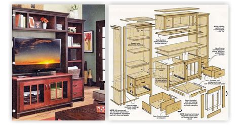 Entertainment Center Plans • WoodArchivist