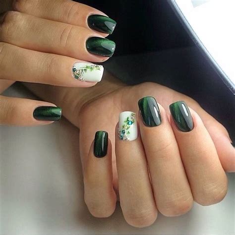 Pinterest photo - #accentnails #accent #nails | Green nail designs ...