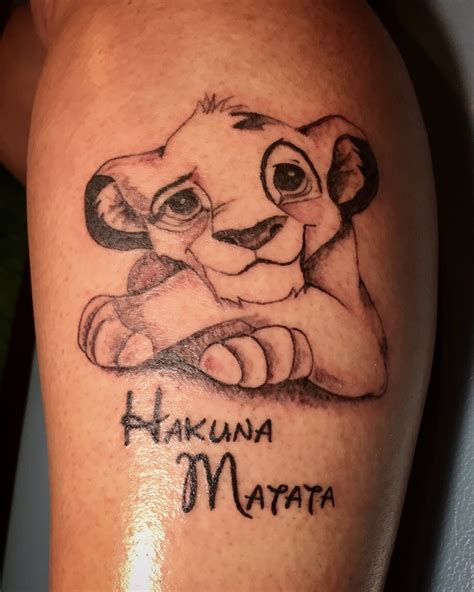 Lion King Tattoo Hakuna Matata