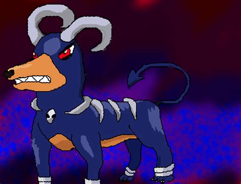 Shiny Houndoom by MagickGOATee on DeviantArt