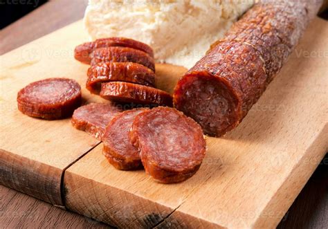 Homemade spicy sausage 23339277 Stock Photo at Vecteezy