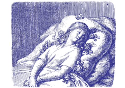 Young woman sleeping | Public domain vectors