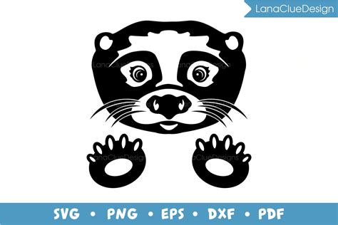 Otter SVG, Silhouette Cut File (715102) | Cut Files | Design Bundles