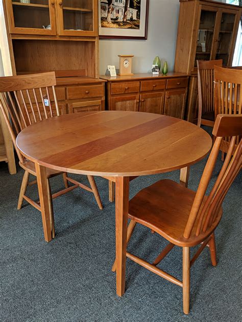 Shaker Furniture of Maine » CHERRY ROUND DINING TABLES