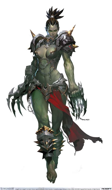 Lim Jong Chul | Orc feminino, Personagens dnd, Anime woman