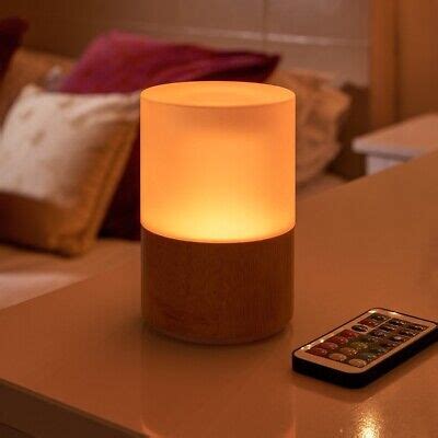 Auraglow Rechargeable Cordless Wireless Colour Changing LED Table Lamp ...