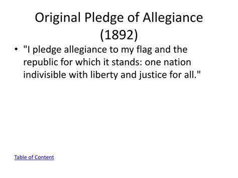 PPT - History of the Pledge of Allegiance PowerPoint Presentation, free download - ID:2195070