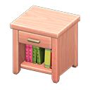 Wooden end table - Pink wood | Animal Crossing (ACNH) | Nookea