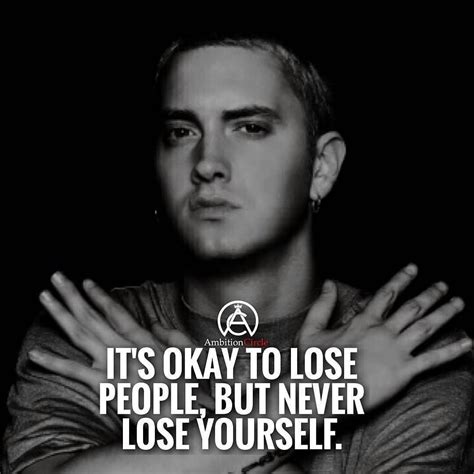 Never lose yourself! Any eminem fans? # DOUBLE TAP IF YOU AGREE! | Eminem quotes, Rapper quotes ...