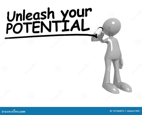 Unleash Your Potential Word on White Stock Illustration - Illustration of handwriting, unleash ...