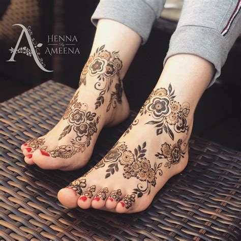 Arabic Bridal Mehndi Designs For Feet